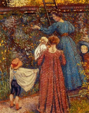 Picking Fruit No.2 by Georges Lemmen Oil Painting