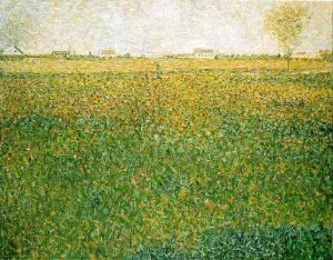 Alfalfa Fields, Saint-Denis by Georges Seurat Oil Painting