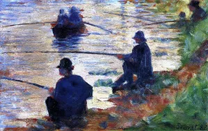 Fishermen by Georges Seurat Oil Painting