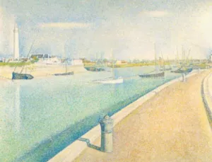 Le Port de Gravelines Oil painting by Georges Seurat