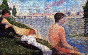 Seated Bather by Georges Seurat Oil Painting