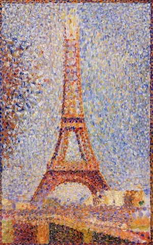 The Eiffel Tower Oil painting by Georges Seurat