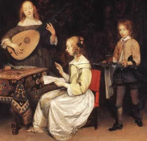 The Concert by Gerard Terborch Oil Painting