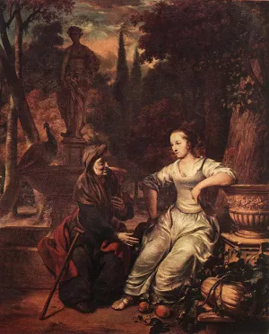 Vertumnus and Pomona by Gerbrand Van Den Eeckhout Oil Painting