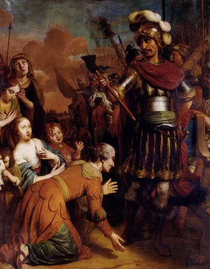 Volumnia Pleading with Her Son Coriolanus to Spare Rome by Gerbrand Van Den Eeckhout Oil Painting