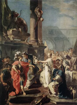 The Sacrifice of Polyxena by Giambattista Pittoni Oil Painting