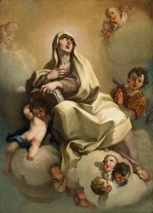 Madonna by Giambettino Cignaroli Oil Painting