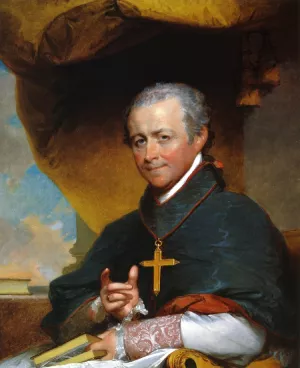 Bishop Jean-Louis Anne Magdelaine Lefebvre de Cheverus by Gilbert Stuart Oil Painting