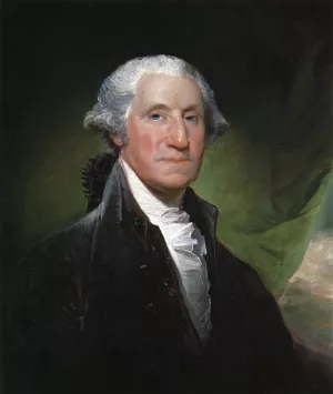 George Washington The Gibbs-Channing-Avery Portrait by Gilbert Stuart Oil Painting