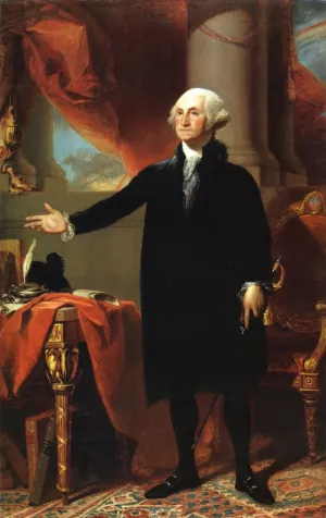George Washington The Landsdowne Portrait by Gilbert Stuart Oil Painting