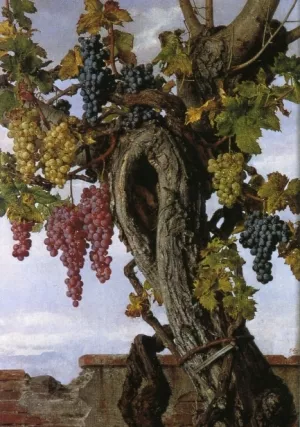 Grapevine with a Lizard by Giorgio Lucchesi Oil Painting