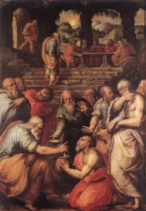 The Prophet Elisha by Giorgio Vasari Oil Painting