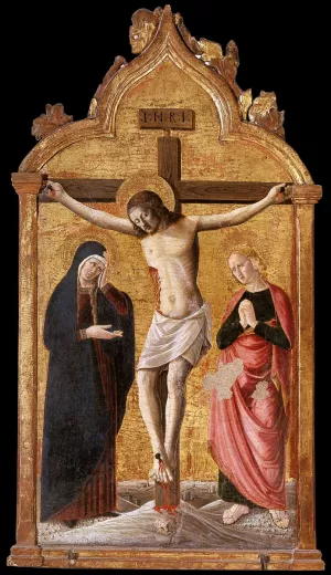 The Crucifixion by Giovanni Angelo D'Antonio Oil Painting