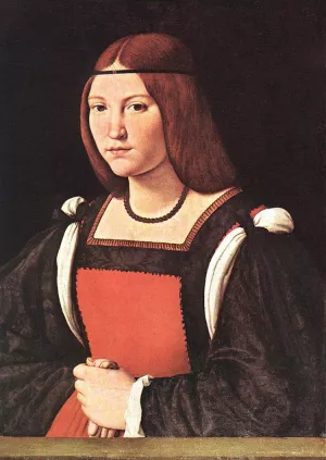 Portrait of a Young Woman by Giovanni Antonio Boltraffio Oil Painting