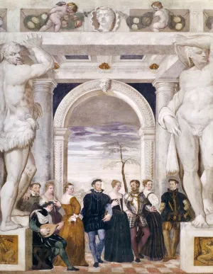 Invitation to Dance by Giovanni Antonio Fasolo Oil Painting