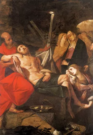 Entombment of Christ by Giovanni Battista Crespi Oil Painting