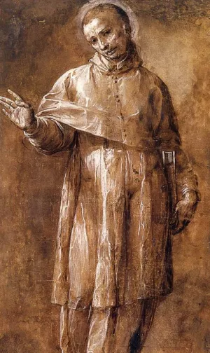 St Carlo Borromeo by Giovanni Battista Crespi Oil Painting