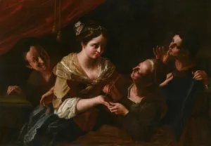 A Fortune Teller by Giovanni Battista Lombardi Oil Painting