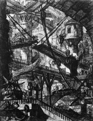 The Prisons Plate VII by Giovanni Battista Piranesi Oil Painting
