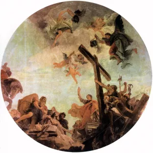 Discovery of the True Cross by Giovanni Battista Tiepolo Oil Painting