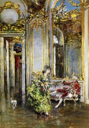 A Friend of the Marquis by Giovanni Boldini Oil Painting
