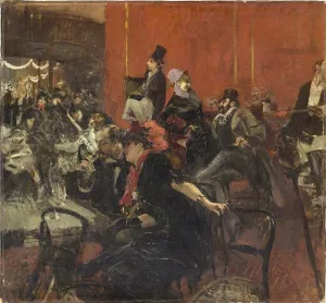 Scne de Fte au Moulin Rouge by Giovanni Boldini Oil Painting