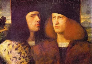 Portrait of Two Young Men by Giovanni Cariani Oil Painting