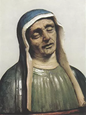 Bust of a Saint by Giovanni Della Robbia Oil Painting