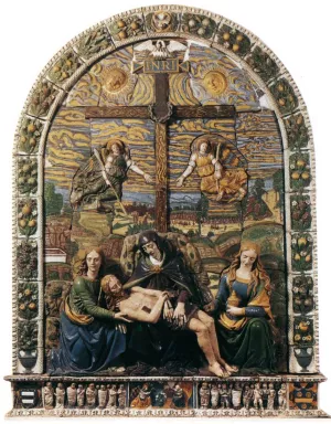 Lamentation over the Dead Christ by Giovanni Della Robbia Oil Painting
