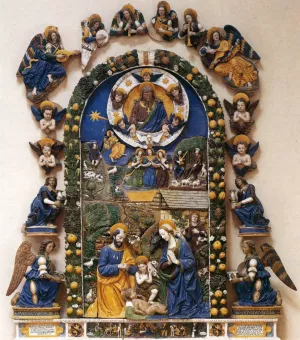 Nativity by Giovanni Della Robbia Oil Painting