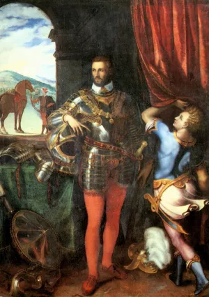 Portrait of Ottavio Farnese by Giulio Campi Oil Painting
