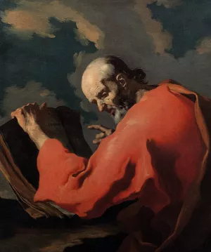 A Philosopher by Giuseppe Antonio Petrini Oil Painting
