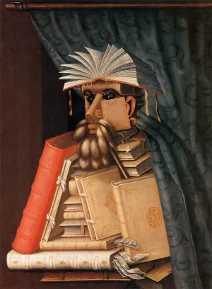 The Librarian by Giuseppe Arcimboldo Oil Painting