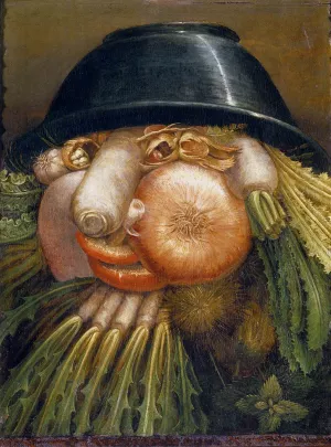 The Vegetable Gardener by Giuseppe Arcimboldo Oil Painting