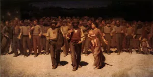 Il Quarto Stato by Giuseppe Pellizza Da Volpedo Oil Painting