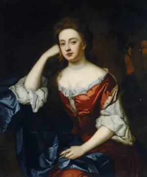 Portrait of Frances Jennings, Dutchess of Tyrconnel by Godfrey Kneller Oil Painting