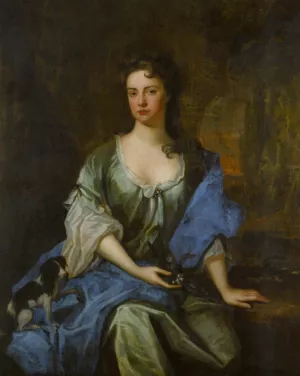 Portrait of Joane, Wife of Arthur Ayshford by Godfrey Kneller Oil Painting