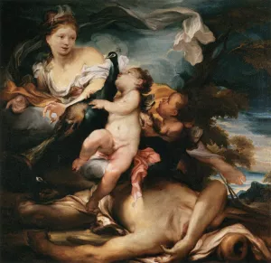 Juno and Argus by Gregorio De Ferrari Oil Painting