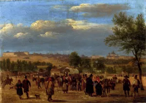 Vista de Madrid del Puente de Segovia by Guiseppe Canella Oil Painting