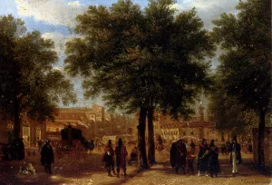 Vista de Madrid desde el Principio de la Calle Serrano by Guiseppe Canella Oil Painting