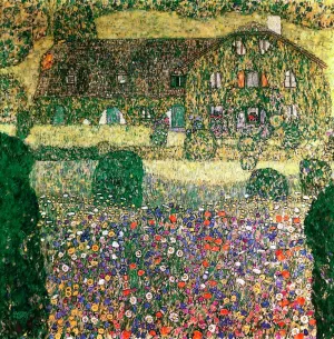 Country House by the Attersee by Gustav Klimt Oil Painting