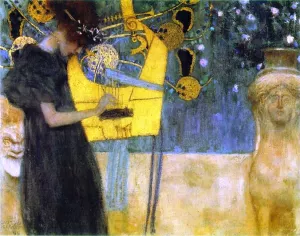 Music I by Gustav Klimt Oil Painting