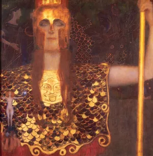 Pallas Athene Oil painting by Gustav Klimt