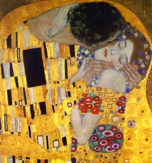 The Kiss Detail by Gustav Klimt Oil Painting