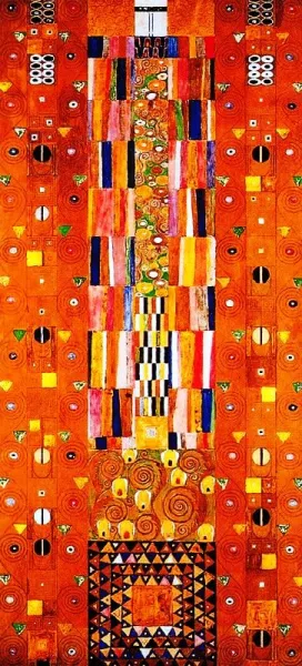 The Stoclet Frieze by Gustav Klimt Oil Painting