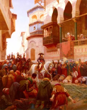 Napoleon's Entry Into Cairo by Gustave Bourgain Oil Painting