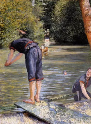Bathers by Gustave Caillebotte Oil Painting