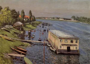 Boathouse in Argenteuil by Gustave Caillebotte Oil Painting