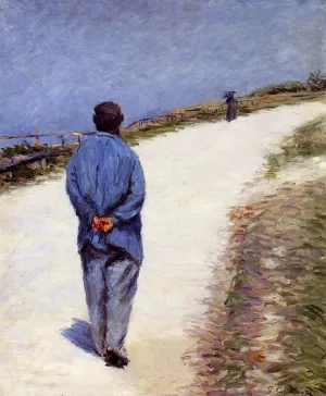 Man in a Smock by Gustave Caillebotte Oil Painting