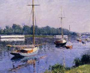 The Basin at Argenteuil by Gustave Caillebotte Oil Painting